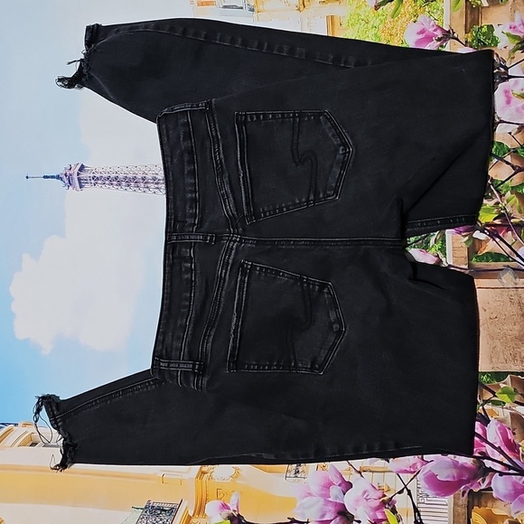 Silver Jeans Black Suki Skinny Jeans‎ Raw Hem Size 27 - Picture 6 of 6